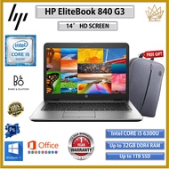 HP EliteBook 840 G3 CORE i5 (6TH GEN) 14" HD / UPTO 32GB RAM / 1TB SSD /14" HD SCREEN / FACTORY REFURBISHED LAPTOP / HP KOMPUTER