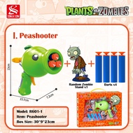 EASY WEARHOUSE Plants Vs Zombies Soft Bullet Gun Pea Shooter Air Cannon Launcher Shooter Toy