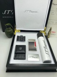 Meet up Dupont 高貴木盒款，皮套套火機， 燃氣， 火石， invoice