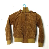 jaket bomber corduroy ships sherpa