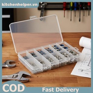 KI Lonuts & Hex Nuts Assortment Kit 175PCS Premium Stainless Steel M3-M10 for Woodworking Constructi