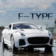 Hot 1:32 scale wheels Jaguar F-Type diecast super sport car metal model with light sound pull back vehicle toys for gifts