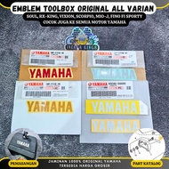 LOKAL MERAH Sticker Emblem Toolbox Silver Gold Red Rx King RXS Original Local 5BP-F153E-00 5BP-F153E
