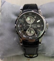 【尚典3C】SEIKO 精工三眼賽車錶 7T62-0FF0  自取省200  中古/二手/SEIKO/精工錶/男錶