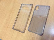 Samsung s8 ,iPhone X 透明灰黑色包邊軟Case