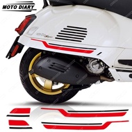 For Vespa GTS 125 250 300 Super GTV 250 GTV 300 GTS250 GTS300 GTV300 GTV300 Scooter Sticker Set Side