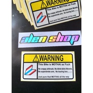 THAILAND WARNING STICKERS
