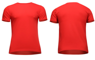 RED Plain Microfiber Jersey T-Shirt | Jersi T-shirt Microfiber Kosong MERAH (UNISEX) + 1 OWN DESIGN