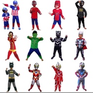 (FREE MASK) Children's superhero costume batman superman transformers ultramen bumbleebee robot FREE