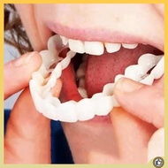 gigi palsu sarung gigi palsu Pendakap gigi khas untuk makan, pendakap universal simulasi universal, artifak makan buatan sendiri, penutup gigi palsu, gigi yang hilang