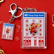 4d keychain spin lucky number combo deal