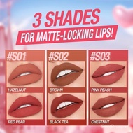 Set Mini O.TWO.O 2pcs Lipstik Makeup Tahan Lama Matte Waterproof Lipstick