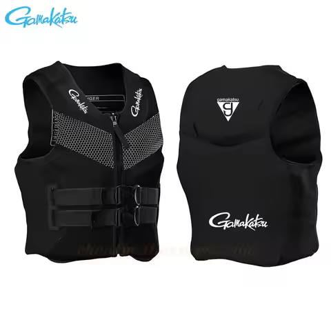 Gamakatsu Adult Life Jacket Portable Buoyancy Vest Swimming Vest Professional Fishing Life Jacket