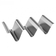 Stainless Steel 3 Compartment Taco Holder W Shape Tortilla Stand for Tacos