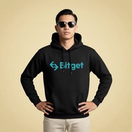 Hoodie Bitget Crypto BGB Sweater Fleece Hoodie Black Black Cloth