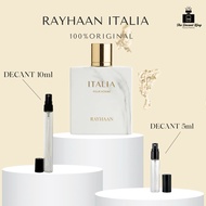 [DECANT] Rayhaan Italia Edp 5ml & 10ml Tester Perfumes
