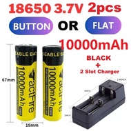 HOMIEE 10000mAh 3.7v 18650 Solar Rechargeable Battery Charger Lithium Pengecas Bateri 9800mAh