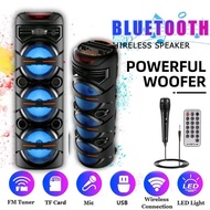 ZQS 8302 WIRELESS KARAOKE/ BLUETOOTH USB /AUX Portable Outdoor 40W Speaker  High Power Bass Sound  S