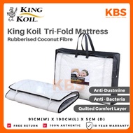 (Ready Stocks)(FREE Shipping) King Koil Rubberised Coconut Fibre Foldable Mattress (2 inch), TriFold Coir Topper, 3ft