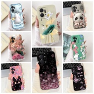 Casing Honor X7 A7A X7B 4G Case Fashion Aesthetic Butterfly Flower Cute Cat Back Cover Honor X7B 5G 
