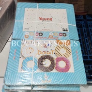 Young Premium Snack Cake Box - Donut Box - Event Food Box 100 Pcs