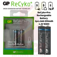 Original GP ReCyko AAA 2s 650mAh AAA 2s 950mAh AA 2s 1800mAh AA 4s 2600mAh Rechargeable Battery