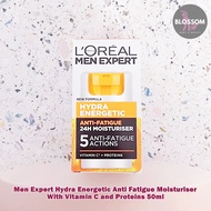 Men Expert Hydra Energetic Anti Fatigue Moisturizer With Vitamin C and Proteins 50ml มอยส์เจอร์ไรเซอ