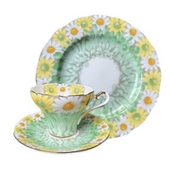 英國Aynsley 雛菊系列 組合優惠價 骨瓷小蠻腰咖啡杯盤組+餐盤