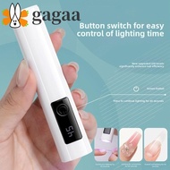 GAGAA LED Nail Lamp, Quick Drying Efficient Curing Mini Nail Dryer Light, Wireless Lamp 45s Timer Di