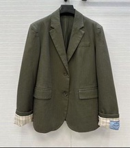 正品⭐️Prada 綠色西裝外套