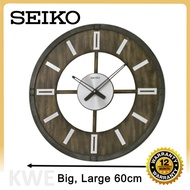 100% ORIGINAL SEIKO Big Large Wooden 60cm Analogue Wall Clock QXA782 (QXA782K) [Jam Dinding Besar]
