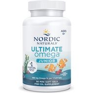 Nordic Naturals Ultimate Omega 3 JR, 680mg Omega 3  Oil plements for Kids, Strawberry Flavour with E