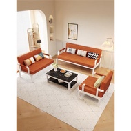 ST&amp;💘Iron Sofa Rental House Fabric Sofa Living Room Home Simple Modern Rental Room Economical Small Apartment Detachable