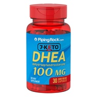Piping Rock 7-Keto DHEA 100 mg, 30 Capsules - Younger, Energy & Stronger Body