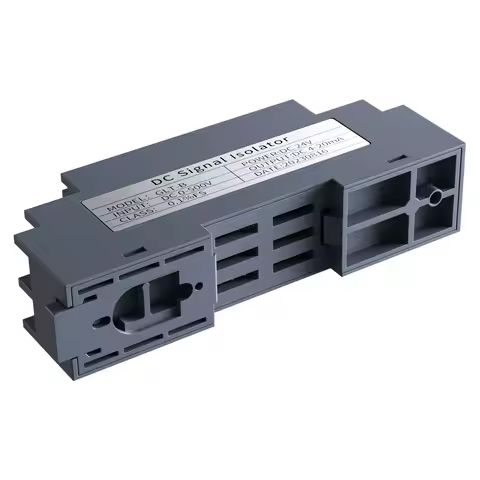 4-20mA to 0-10V 0-5V DC Signal Converter 0-60mV 0-75mV 0-2000V 35mm DIN Rail Analog Signal Isolation