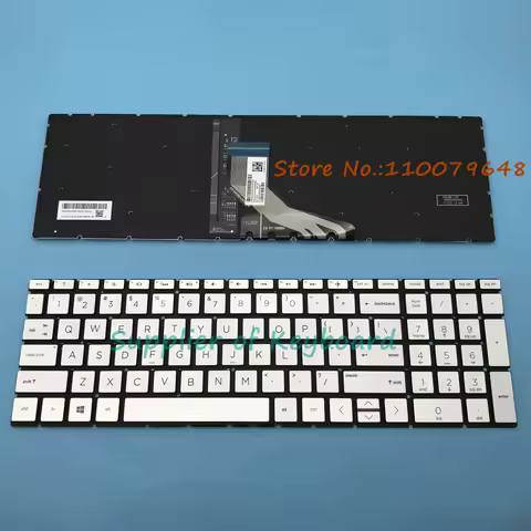 NEW English Keyboard For HP ENVY X360 15-DR 15S-DR 15M-DR 15-CN 15M-CN 15-CN0003CA 15-CN0008CA Silve