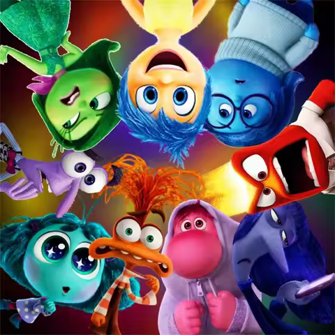 5D DIY Diamond Mosaic Cartoon Inside Out Full Diamond Painting Joy Complete Personalized Gift Home D