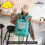 [READY STOCK] BMO Finn Jake Backpack Creative Cartoon Adventure Time Shoulder Bag Men Women Unisex