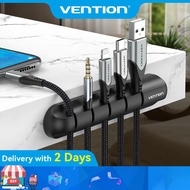 Vention Cable Organizer Silicone Cable Clips Cable Management Cable Winder Desktop Tidy Manager