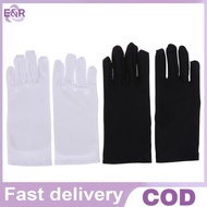 E&R   1 pair Cotton gloves Khan cloth Solid gloves rituals play white gloves
 .