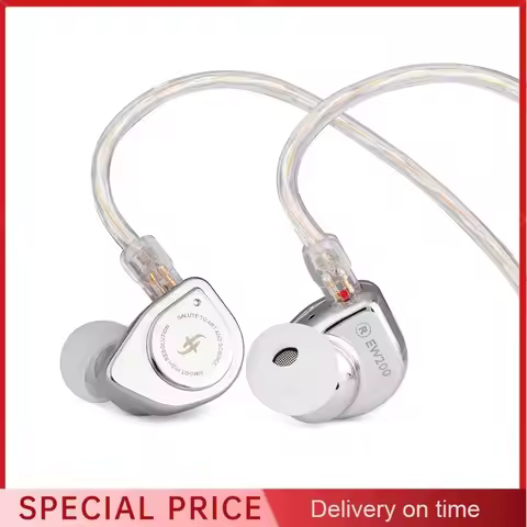 SIMGOT EW200 10mm SCP Sound Film Dual Magnetic Circuit Dual Cavity Dynamic Driving in-ear Game Music