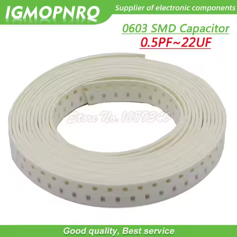 100pcs 0603 smd capacitor ceramic 22pf 100pf 10pf 10nf 100nf 1uf capacitors kit sets 0.5pF-22uF IGMO