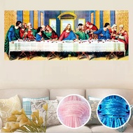 Precision printing Cross stitch “Religion Jesus The Last Supper”Full embroidery Cross Stitch Wall St