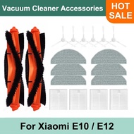 For Xiaomi Robot Vacuum E10, E10C, E12, B112 Replacement Parts Side Brush Hepa Filter Mop Rag Spare 