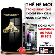 Samsung A6 Plus/ J8 2018 Tempered Glass full Screen Transparent. Galaxy Screen Protector