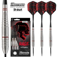 HARROWS STEEL TIP DARTS - 21G/22G/23G/24G RAGE STEEL TIP DART SET
