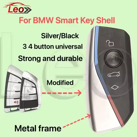 Leo Modified Key Shell 3/4 Button universal Metal frame For BMW 1 3 5 6 7 Series F Chassis X1 X3 X5 