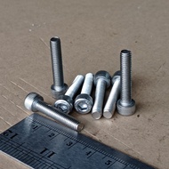 BOLT L M5X25 STAINLESS STEEL SUS 304 LENGTH 2.5 CM 2.5CM ODOR STENLIS ANTI RUST SS M5 25MM 25 MM M5 
