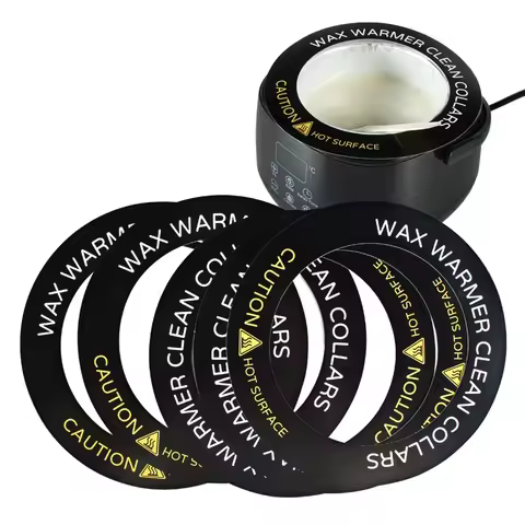10pcs Wax Warmer Collar Wax Heater Protective Accessory Hair Removal Wax Strips Waxing Machine Clean