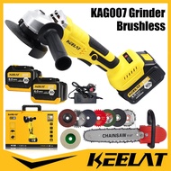 Keelat KAG001 Cordless Angle Grinder Battery Brushless Grinding Tool Grinding Machine Dual-Use Cordl